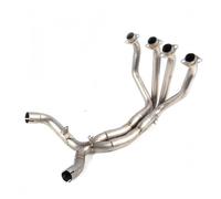 Motorcycle Exhaust Tailpipe Motorcycle Full Exhaust Systems for Pipe for Titanium Alloy Front Link Esacpe Muffler For Kawasaki Z1000SX 2010-2021(Titanium Alloy C)