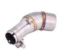 Motorcycle Exhaust Tip Muffler, Middle Pipe Slip Exhaust Adapter Connector for R25 R3 2013-2016 muffler extension pipe for slip on