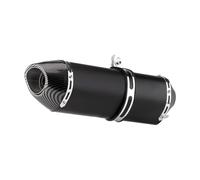 Motorcycle exhaust Universal 51mm Motorcycle Imitation Carbon Exhaust for Pipe Muffler Single for Hole Stainless Steel for R77(C)