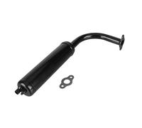 Motorcycle Exhaust Universal Pipe For 80cc 60cc 49cc 50cc Electric Bicycle Engine 80cc Exhaust Pipe Exhaust Muffler Motorcycle Slip On Middle Intermediate Connecting Pipe(Black)
