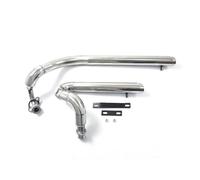 Motorcycle Exhaust Vent Pipe For Drag Star For V-star 650 For XVS650 For DS650 For XVS400 650A With Muffler Removable Silencer Middle Pipe Link Connect(Chrome)