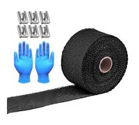 Motorcycle Exhaust Wrap - Heat Insulation Sheet for Automotive Car Truck, Mufflers Turbines Exhaust Pipes, High Temperature Resistant, Durable Wrap for Engine Protection, 1.97x0.04 Inches
