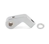 Motorcycle Extended Headlight Mount Headlamp Bracket Fit for Harley Softail Springer Bobber Chopper Custom Bike Fog Light Bracket Bracket Light(Chrome)