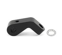 Motorcycle Extended Headlight Mount Headlamp Bracket Fit for Harley Softail Touring Dyna Bobber Chopper Bike Fog Light Bracket Light Tube Clamp(Black)