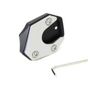 Motorcycle Extension Plate Side Support Pad For For CBR650F For CB650F 2014-2018 Kickstand Side Extension Plate Enlarge Support Plate(Silver)