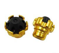 Motorcycle External Sliders Falling Protection Pads with Collision Cup Aluminum Alloy Frame Replacement Set (Yellow)