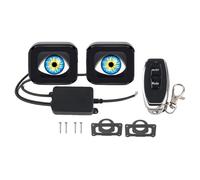 Motorcycle Eyes Lights, Wide Voltage Compatibility, 1set, Motorcycle Eyes Accessories, Dynamic Eyeball Safety Lights, Remote Control Function, for Car Shows Night Rides
