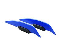 Motorcycle Fairing 1Pair Universal Motorcycle Winglet Aerodynamic Spoiler Wing With Adhesive Decoration For Motorbike Scooter(Blue)