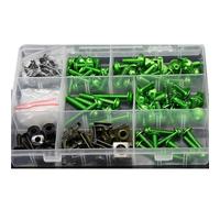 Motorcycle Fairing Body Bolt Kit Screw Fastener Clip Nut Mounting For CB1000 BIG ONE 1993 1994 1995 1996(Green)