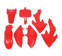 Motorcycle Fairing Body Work Kit ABS Plastic Complete Splash Guard Set for CRF50 XR50 Pit Dirt Bikes 50cc to 160cc Durable Easy Installation Upgrade (Red)
