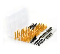 Motorcycle Fairing Bolt Compatible With Er6n 2005-2015 Motorcycle Fairing Body Bolts Spire Screw Nut Color Fastener Bolt Nut Clip Set