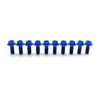 Motorcycle Fairing Bolt Compatible With Xt250x 2006-2017 For Xt600e 1990-1995 Motorcycle Titanium Alloy Disc Brake Caliper Bolts Clamp Screw Body Screws(Blue)