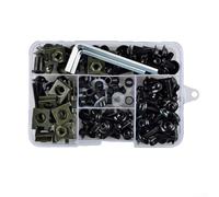 Motorcycle Fairing Bolt Kit 177 Pieces with M5 M6 Bolts Clamping Nuts Self Tapping Screws and Washers for Sport Motorcycles