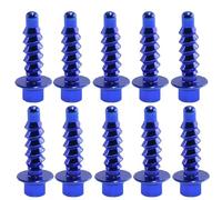 Motorcycle Fairing Bolt Kit Compatible With TE FE TC FC TX FX 10 PCS Dirt Bikes Self Tapping Parts Screw For Bolt Kit(Blue)