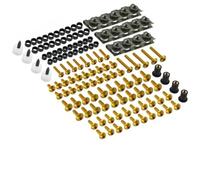 Motorcycle Fairing Bolt Kit For For CBR 600 RR 1000 RR 900 929RR 650R 177PCS Bolts Screw Fastener Clips Screw Nuts Fairing Bolts Kits(Gold)