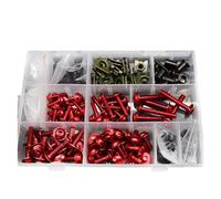 Motorcycle Fairing Bolt Kit For HON@&DA CBR929RR CBR 929RR CBR929 RR 2000 2001 Full Fairing Bolts Kit Speed Nuts Motorcycle Side Covering Screws(Red)