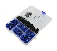 Motorcycle Fairing Bolt Kit For XMAX NMAX 125 155 X-MAX300 250 TMAX T-max560 TECH MAX ABS DX Bolt Screws Nuts Clips Fairing Bolt Kits Screws Fasteners(BLUE)