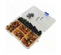 Motorcycle Fairing Bolt Kit For XMAX NMAX 125 155 X-MAX300 250 TMAX T-max560 TECH MAX ABS DX Bolt Screws Nuts Clips Fairing Bolt Kits Screws Fasteners(Gold)