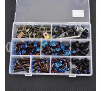 Motorcycle Fairing Bolt Nut Screw Fastener Clip For YZF R1 R1M R15 R25 R3 R6 R125 R15 R25 MT-07 MT-09 MT-10 FZ6 FZ8 Power Tool(Blu)
