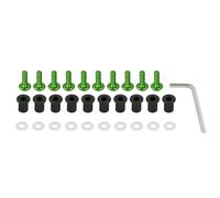 Motorcycle Fairing Bolts Compatible With For 10PCS For M5 Windshield Windscreen Fasteners Screws Bolts Nut Kit