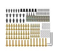 Motorcycle Fairing Bolts For SUZUKI BUNDIT 250/400 GSXR GSX-R 600 750 1000 K1 K2 K3 K4 K5 K6 K7 K8 K9 K11 Bolt Screw Nuts Fairing Bolts Kits(Gold)