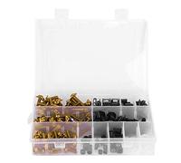 Motorcycle Fairing Bolts Kit Durable Aluminium ABS Screws Set for Universal Application (Gold)