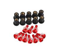 Motorcycle Fairing Bolts Kit Universal 5MM For CBR 1000 RR 2007-2011 2012 Motorcycle Windscreen Bolts Kit Windshield Screw Mounting Nuts(Red)