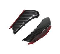 Motorcycle Fairing For CBR650R 2019 2020 2021 Motorcycle Front Fixed Side Wings Aerodynamic Winglet Race Fairing Cover Downforce Spoiler(Carbon Pattern Red)