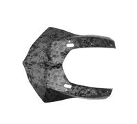 Motorcycle Fairing For Y-AMAHA YZF R1 2015 2016 2017 2018 2019 Motorcycle Guard Protection Front Upper Fairing Headlight Cover Nose Plate Protective Accessories(Black- Silver)