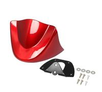 Motorcycle Fairing Front Aerodynamic Winglets Windscreen Wing For Harley Dyna Fat Bob Wide Glide FXD 06-17(Rosso)