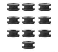 Motorcycle Fairing Grommets Rubber - Wire Gaskets for CBR GSXR for yzf - Hole Liners for Side Covers and Panels - 10 Pack Black