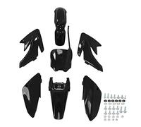 Motorcycle Fairing Kit ABS Plastic Replacement Bodywork Panel Mudguard Set for CRF 70 Durable Aging Resistant Stylish Design Easy Installation (B (black))
