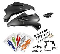 Motorcycle Fairing Motorcycle Accessories Belly Pan Engine Spoiler Lower Fairing Cowling Cover Body Frame Panel For Kawasaki Z900 2017 2018 2019(Black- Silver)