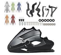 Motorcycle Fairing Motorcycle Accessories Belly Pan Engine Spoiler Lower Fairing Cowling Cover Body Frame Panel For Kawasaki Z900 2020 2021 2022(Black- Silver)