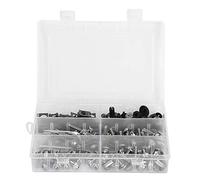Motorcycle Fairing Screw High Security 173pcs Motorcycle Fairing Bolts Kit Windscreen Bodywork Screws Nuts Hardwares for Motorbike (Silver)