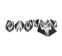 Motorcycle Fairing Stickers Fuel Side Decals Carbon Fiber Fit for PCX125 PCX150 2018 2019 Gray Pattern Scratch Decorative Decals Easy Installation (Grey Pattern)