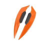 Motorcycle Fairing Wing Motorcycle Front Fairing Winglets 1pair Universal Side Spoilers Dynamic Wing Sticker Winglet Aerodynamic(Orange)