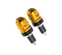 Motorcycle fall protection Motorcycle Anti Drop Balance Block Accessories Bar End Plug For KAWASAKI Ninja ZX-4R ZX-4RR ZX-6R -10R H2R Handlebar Frame protection accessories(Gold)