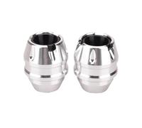 Motorcycle fall protection Motorcycle CNC Alloy Modification Accessories Front Wheel Falling Protection Crash Slider For HONDA NX125 RX125 NS125LA Frame protection accessories(Silver)