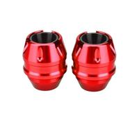 Motorcycle fall protection Motorcycle CNC Alloy Modification Accessories Front Wheel Falling Protection Crash Slider For HONDA NX125 RX125 NS125LA Frame protection accessories(Red)