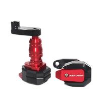 Motorcycle fall protection Motorcycle CNC Falling Protection Frame Slider Fairing Guard Anti Crash Pad Protector For YZF-R6 YZFR6 YZF R6 2003-2005 Frame protection accessories(Red)