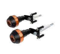 Motorcycle fall protection Motorcycle Frame Slider Bumper Side Falling Protector Crash Guard Drop Ball For Kawasaki Ninja 400 2018-23 Z400 Ninja400 Frame protection accessories(Style A Orange)