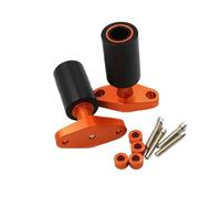 Motorcycle fall protection Motorcycle Frame Slider Falling Protector Crash Guard Side Bumper For KTM Duke 390 125 200 Husqvarna Vitpilen 401 Frame protection accessories(Style A-Orange)