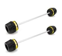 Motorcycle Falling Protection Frame Slider For Triumph For Trident660 Tiger Sport 660 Daytona 2025 Motorcycle Front Rear Axle Wheel Fork Slider Crash Protector(Front Rear-Gold)