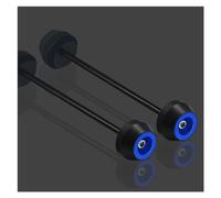 Motorcycle Falling Protection Motorcycle Front & Rear Rear Axle Cap Wheel Fork Sliders Crash Sliders Falling Protector For CBR400R CBR500R CB400F/X CB500F/X 2013 2014 2015 2016 Frame Slider(Blue)