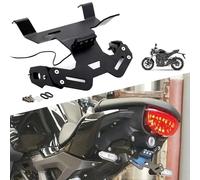 Motorcycle Fender Eliminator Kit License Plate Holder Bracket Compatible with Honda CB125R CB150R CB250R CB300R Stainless Steel Motorcycle Rear Tail Tidy with LED Light & Turn Signals(Size:for CB125R)