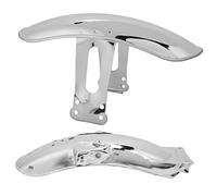 Motorcycle Fender Guards - Durable Shockproof Front Rear Wheel Protectors for CG125 GN125 - Strong Strength - Replacement Parts - Suitable for Motorcycle Enthusiasts (Electroplating)