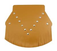 Motorcycle Fender Mudguard Cover Front PU Mud Flap W/Fringed For Harley Heritage Softail
