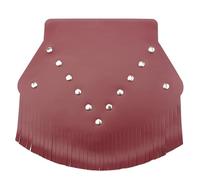 Motorcycle Fender Mudguard Cover Front PU Mud Flap W/Fringed For Indian Old School Chieftain Chief Vintage Custom