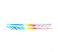 Motorcycle Fender Stickers,Reflective PVC Decals Pair | Motorcycle Fender Body Stickers,Reflective PVC Decals, Fit for Cars and for bikes,Silver Black Red Yellow,1